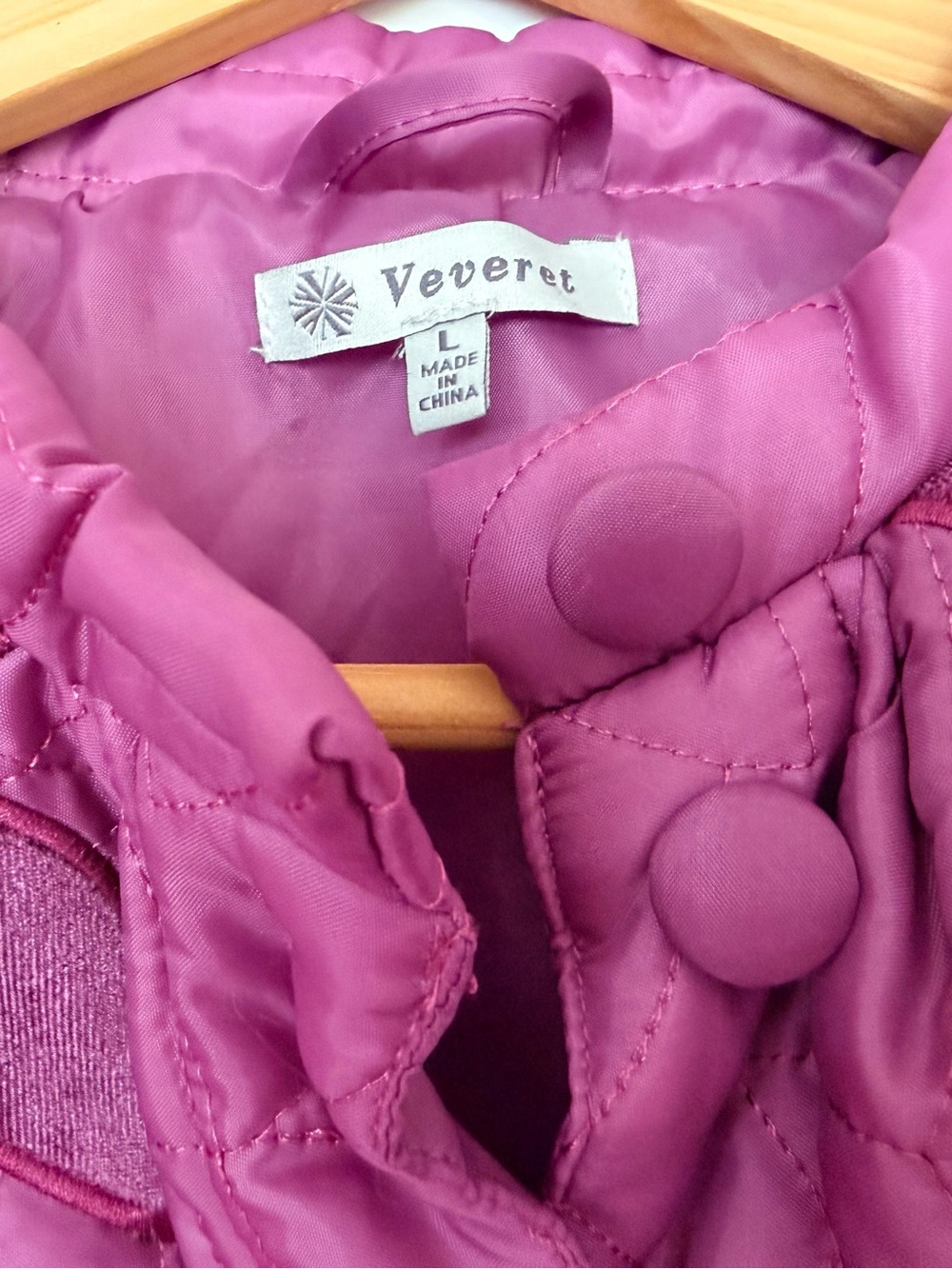 Veveret Cropped Quilted Jacket Women’s Size L - Picture 3 of 3